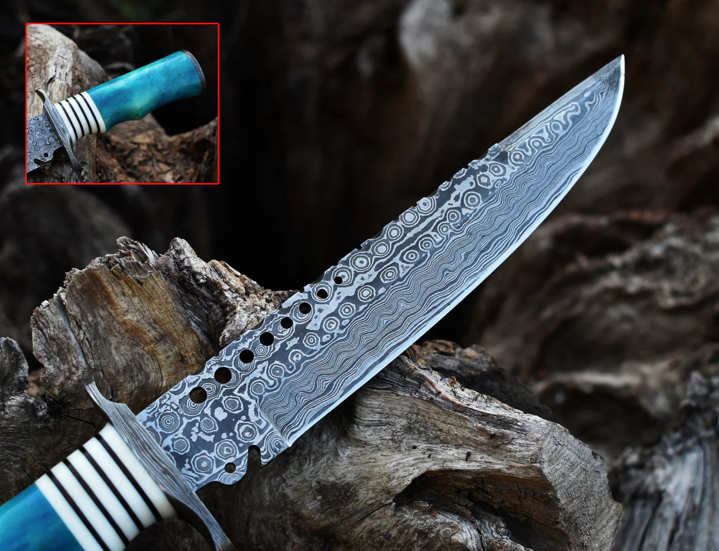 Custom Hunting Bowie Knife