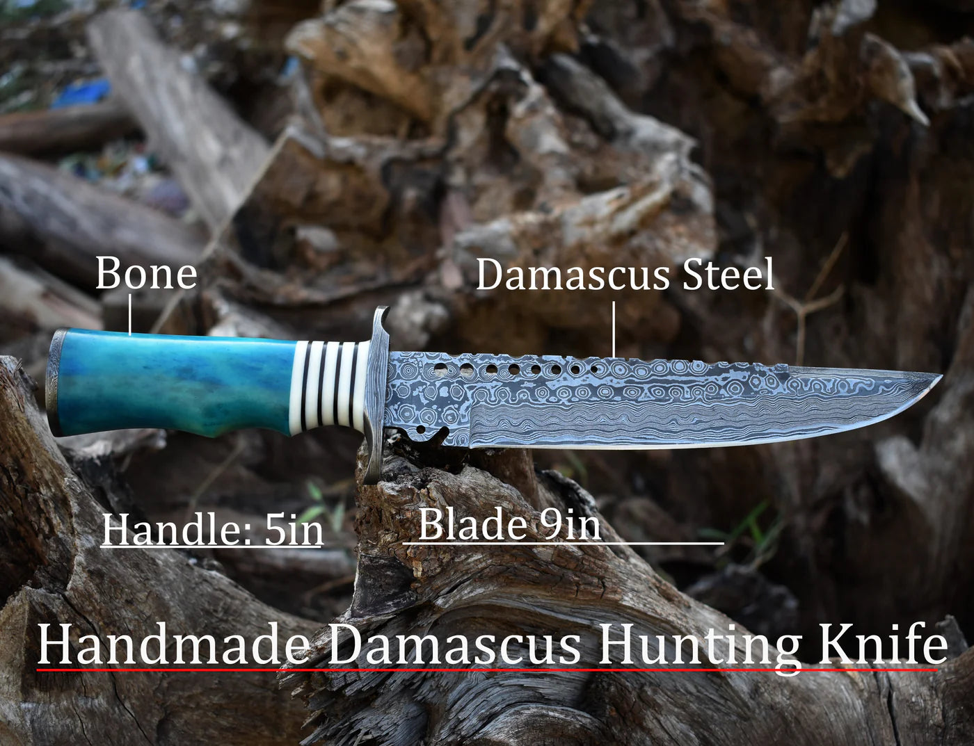 Custom Hunting Bowie Knife