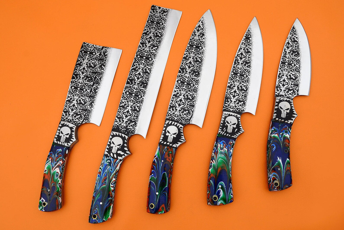 D2 STEEL Chef SET Handmade knives