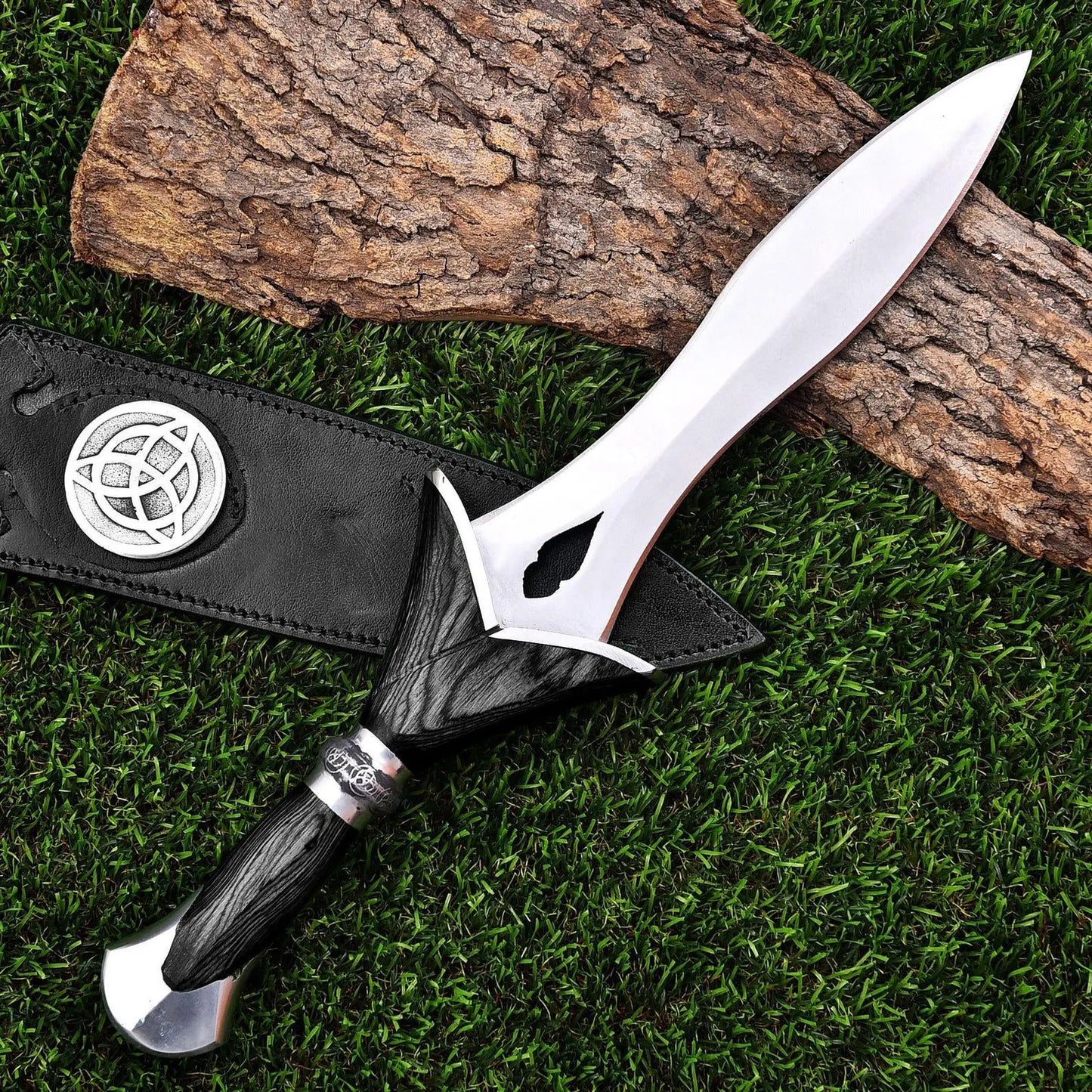 Handmade Dagger Knife Black Handle