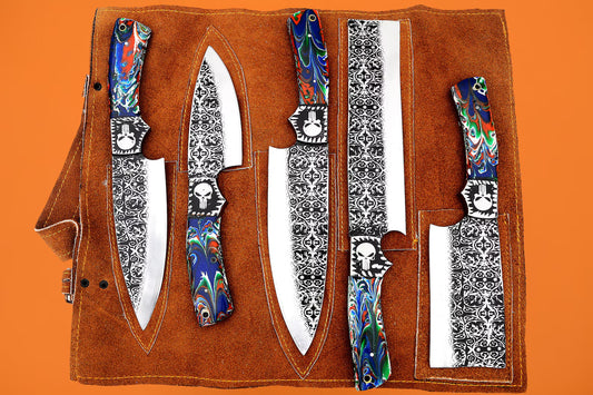 D2 STEEL Chef SET Handmade knives