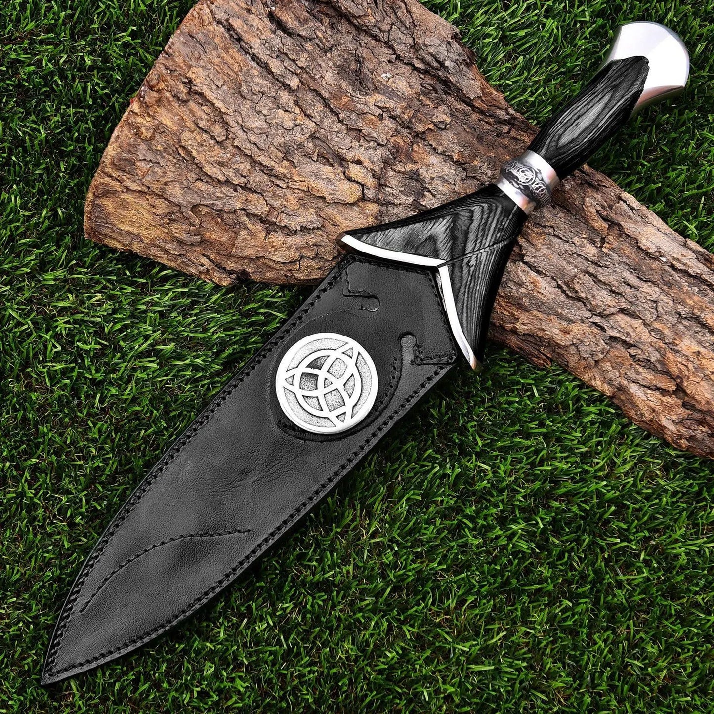 Handmade Dagger Knife Black Handle
