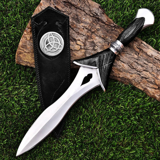 Handmade Dagger Knife Black Handle